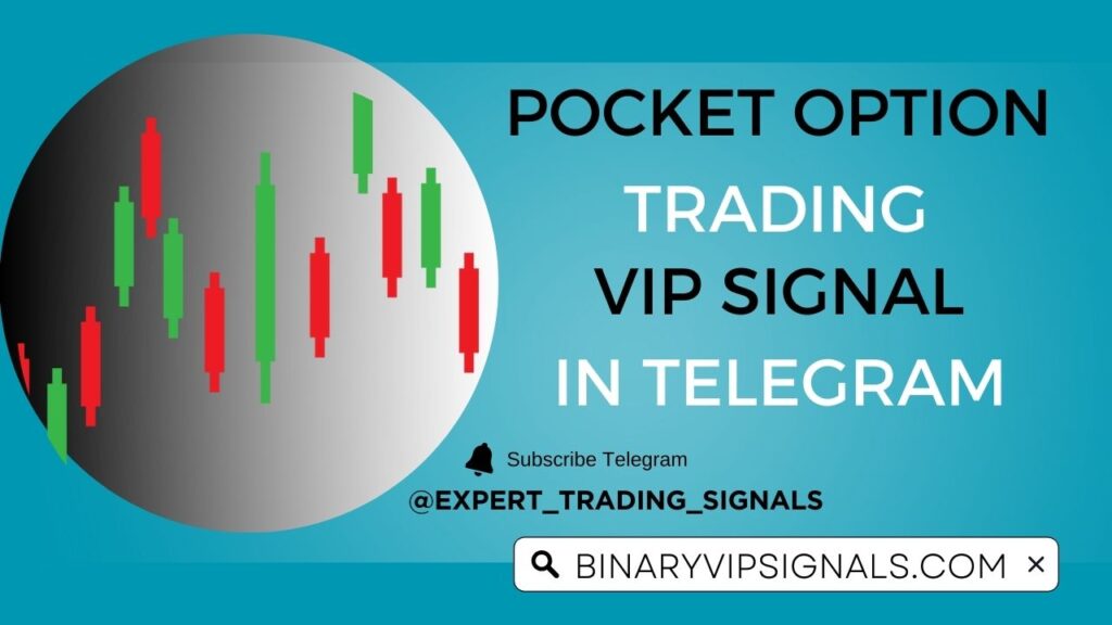 Blue & white Business Idea YouTube Thumbnail Pocket Option Trading Vip Signal In Telegram